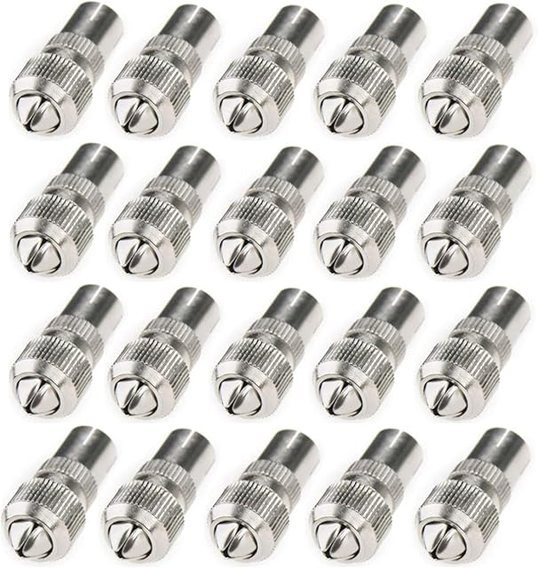 NA 20 Pcs TV Aerial Connectors, Metal TV Co-Axial Cable Connectors 10 x Female & 10 x Male TV Aerial Coaxial Cable Connectors Adaptor