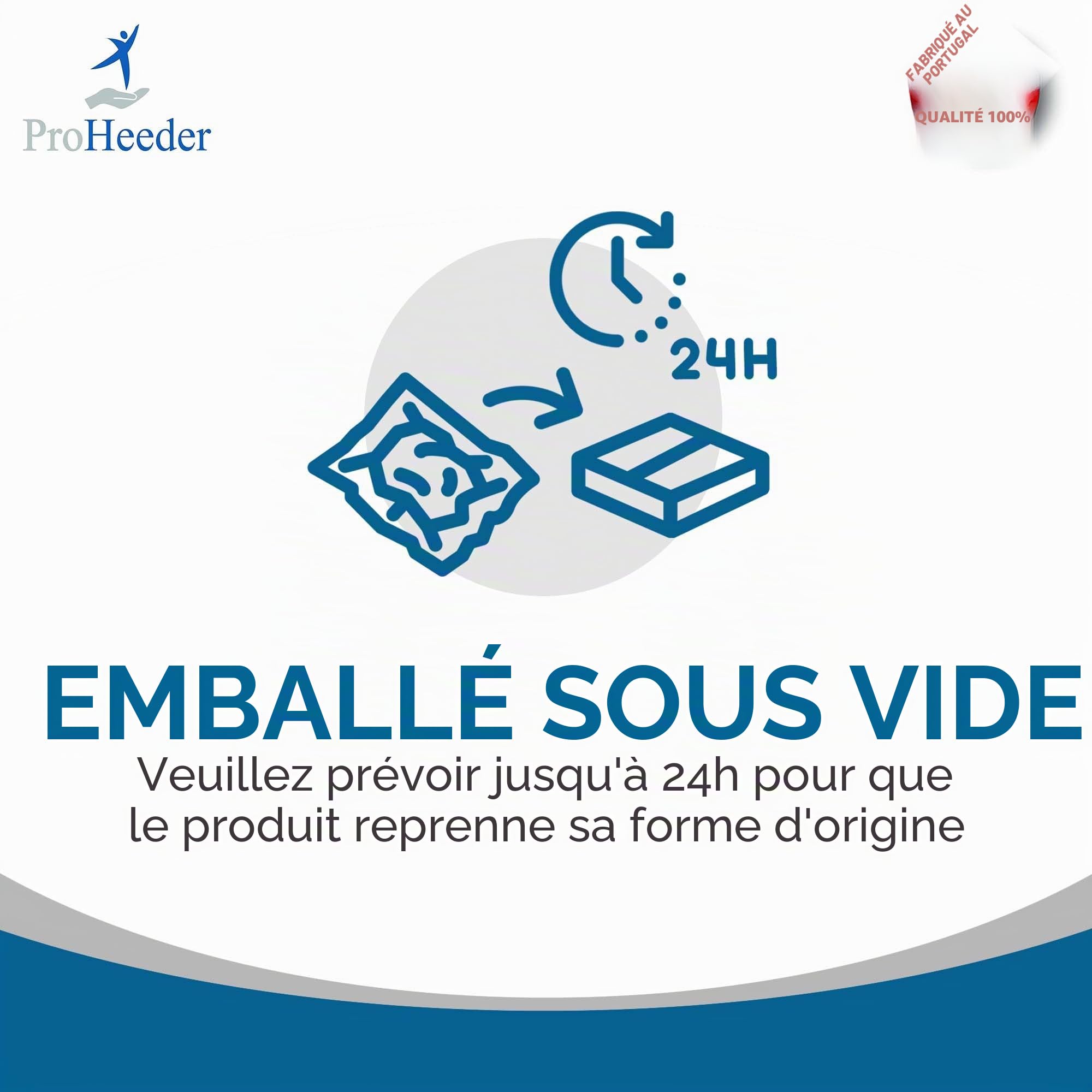 Coussin Incliné pour Oreiller - Idéal pour la Lecture, Efficace pour Lutter Contre Le Reflux Acide | Fabriqué en Mousse avec Housse Amovible et Lavable, Fabriqué au Portugal