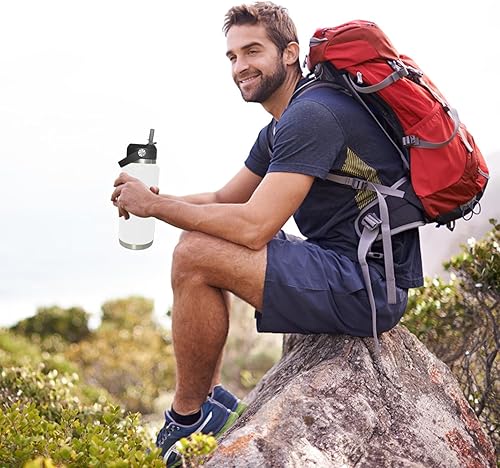 Miniatura 5 de YETI - Tapa de popote de repuesto, tapa de popote para botella de agua Rambler Jr, 12 onzas, 18 onzas, 26 onzas, 36 onzas, 64 onzas, accesorios