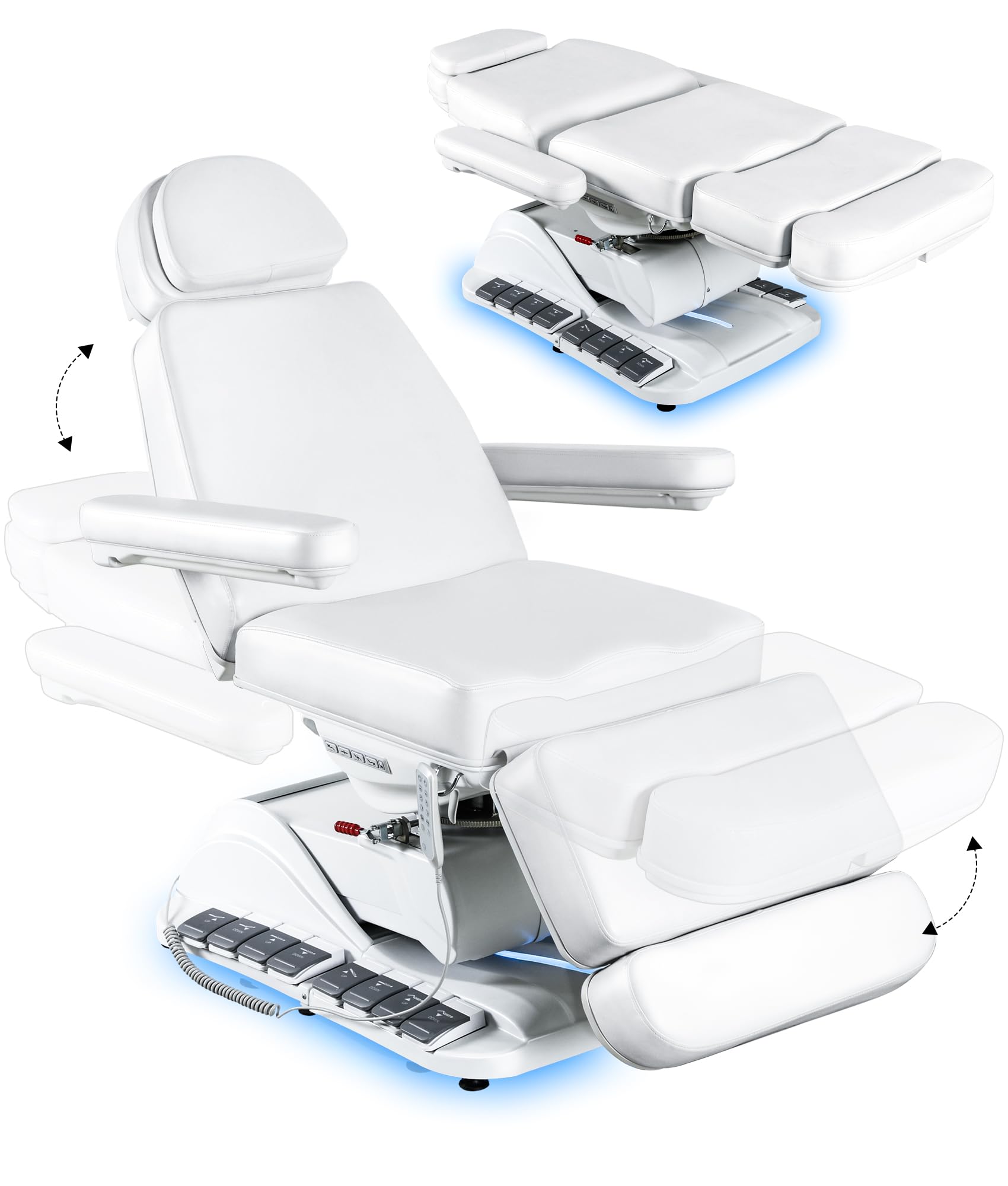 Kaiwrxin Fully Electric Massage Table with Heated Seat