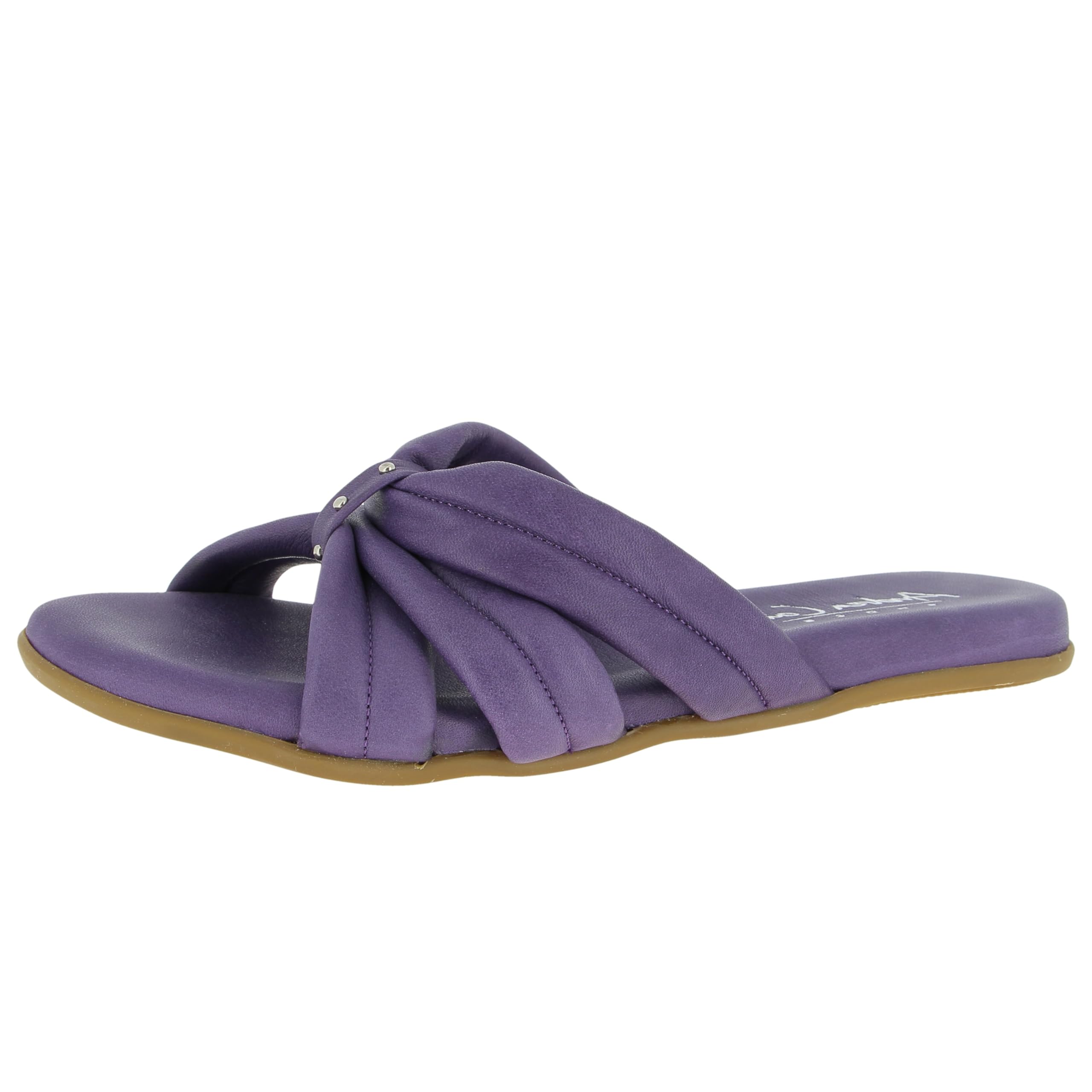 Andrea Conti Women's Mules Flat Slippers, purple, 8 UK