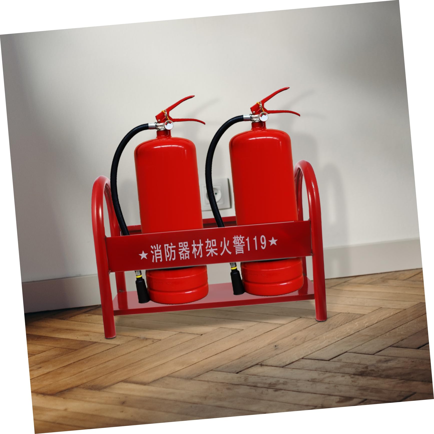 Soporte De Metal Para Extintor De Incendios Estante Resistente Para Almacenamiento De Extintores Para Oficina y Hogar Diseño Práctico y Seguro