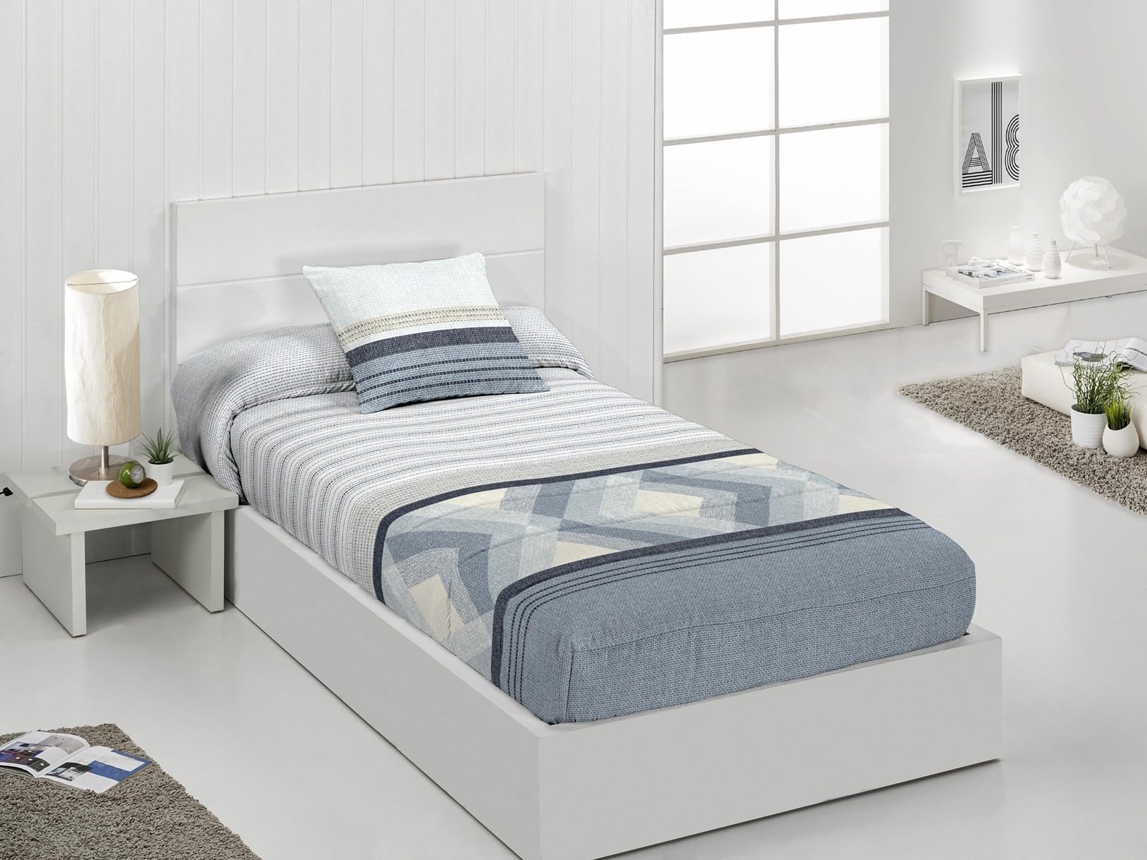JVR | Edredón Ajustable Tamaño 90 Suave y Transpirable – Edredón Extrasuave Premium con Diseño Moderno para Todas Las Estaciones