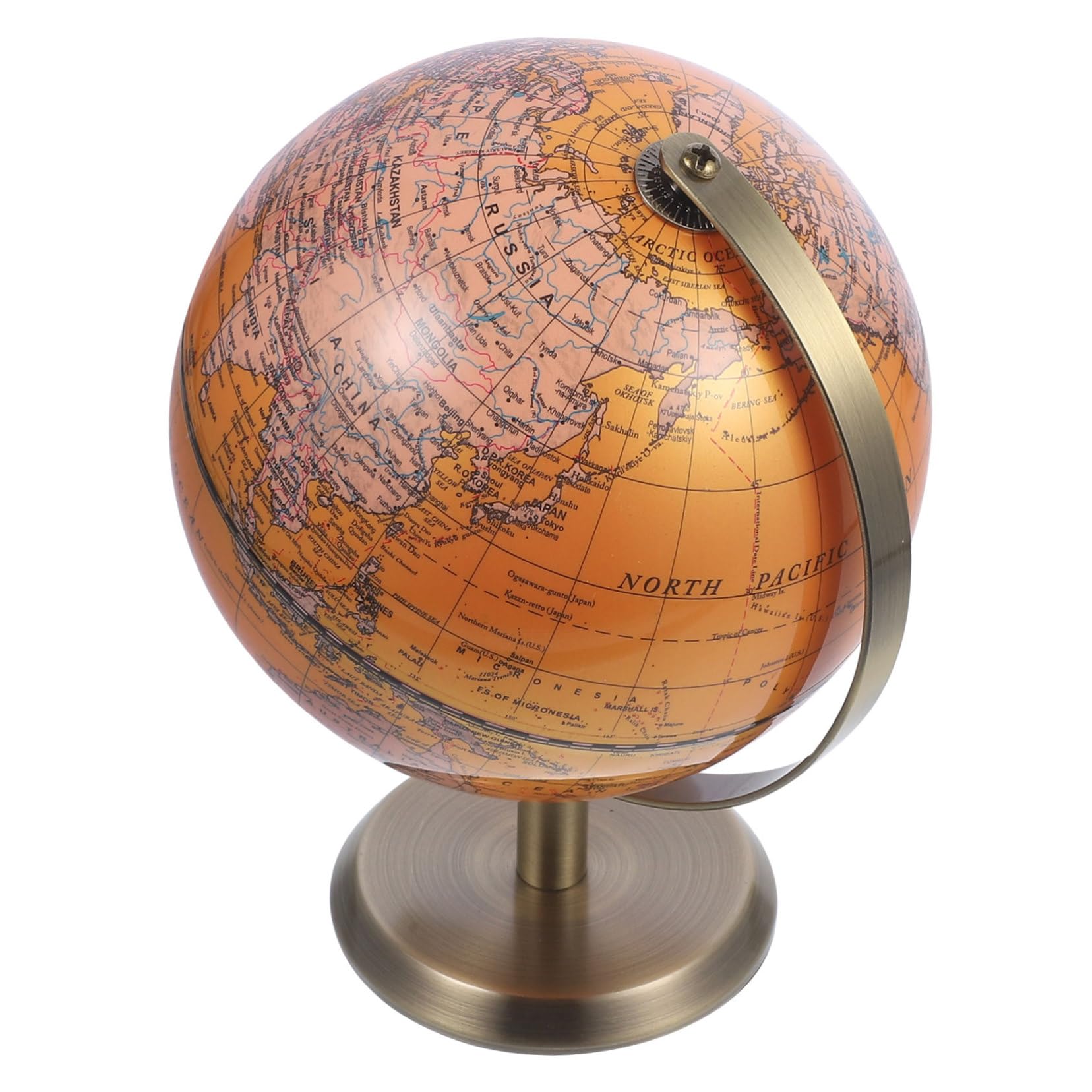 Globo Terráqueo Decorativo 1 Pieza Abs Aleación para Hogar