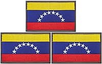 Vista 24 de Paquete de 3 parches de bandera de Colombia, parche bordado de bandera de Colombia, para sombreros, bolsas tácticas, chaquetas, parches de ropa