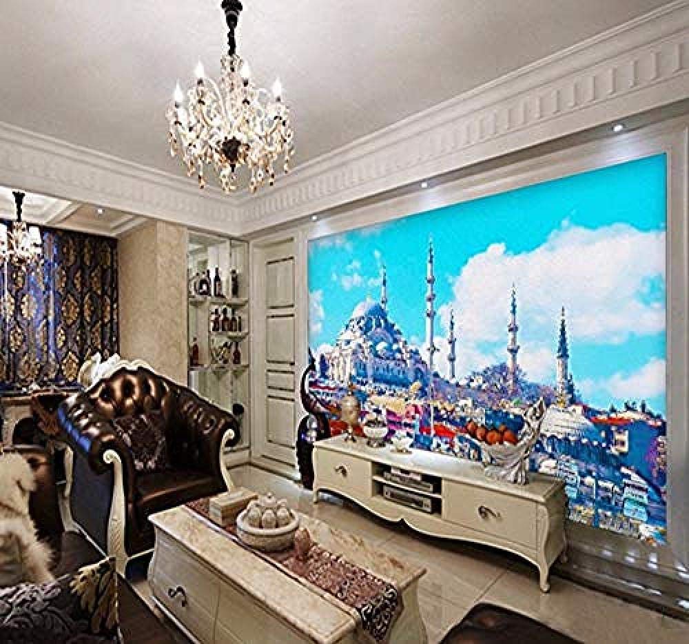 ورق حائط جداري ثلاثي الأبعاد مشهد إسلامي جميل وفندق غرفة المعيشة وغرفة المعيشة ديكور ورق جدران جداري مخصص Amazon Ae مستلزمات الأطفال