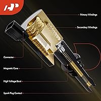 Vista 4 de Paquete de Bobina de Encendido A-Premium Compatible con Mini Cooper 2007-2007 L4 1.6L Natural, Cooper 2008-2013 L4 1.6L Turbo, Cooper Countryman