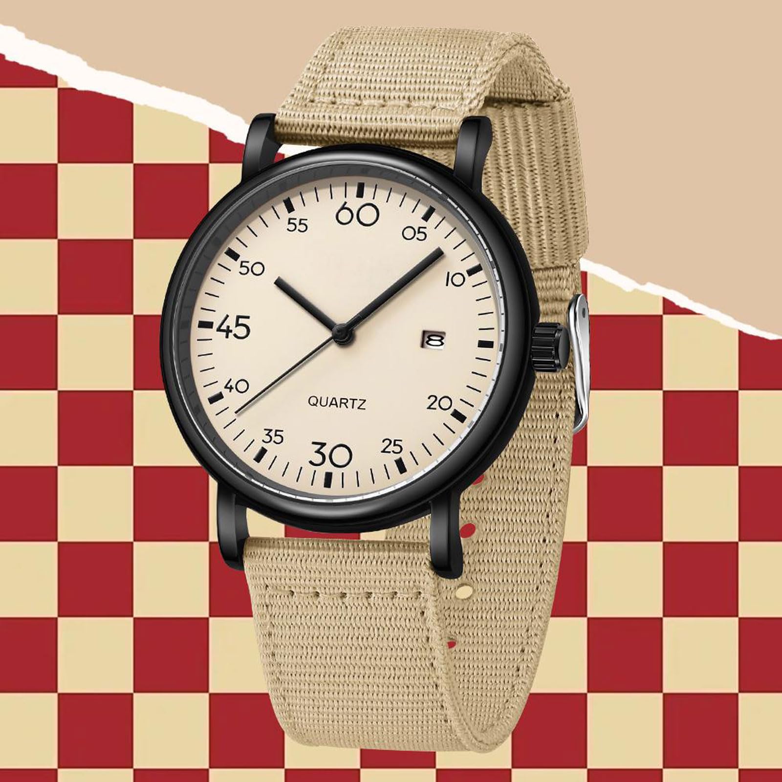 findtime Relojes de pulsera analógicos Reloj deportivo para niños y niñas, unisex, estudiantes, clásico, analógico, con números árabes, esfera analógica, reloj de cuarzo, fácil de leer, reloj diario