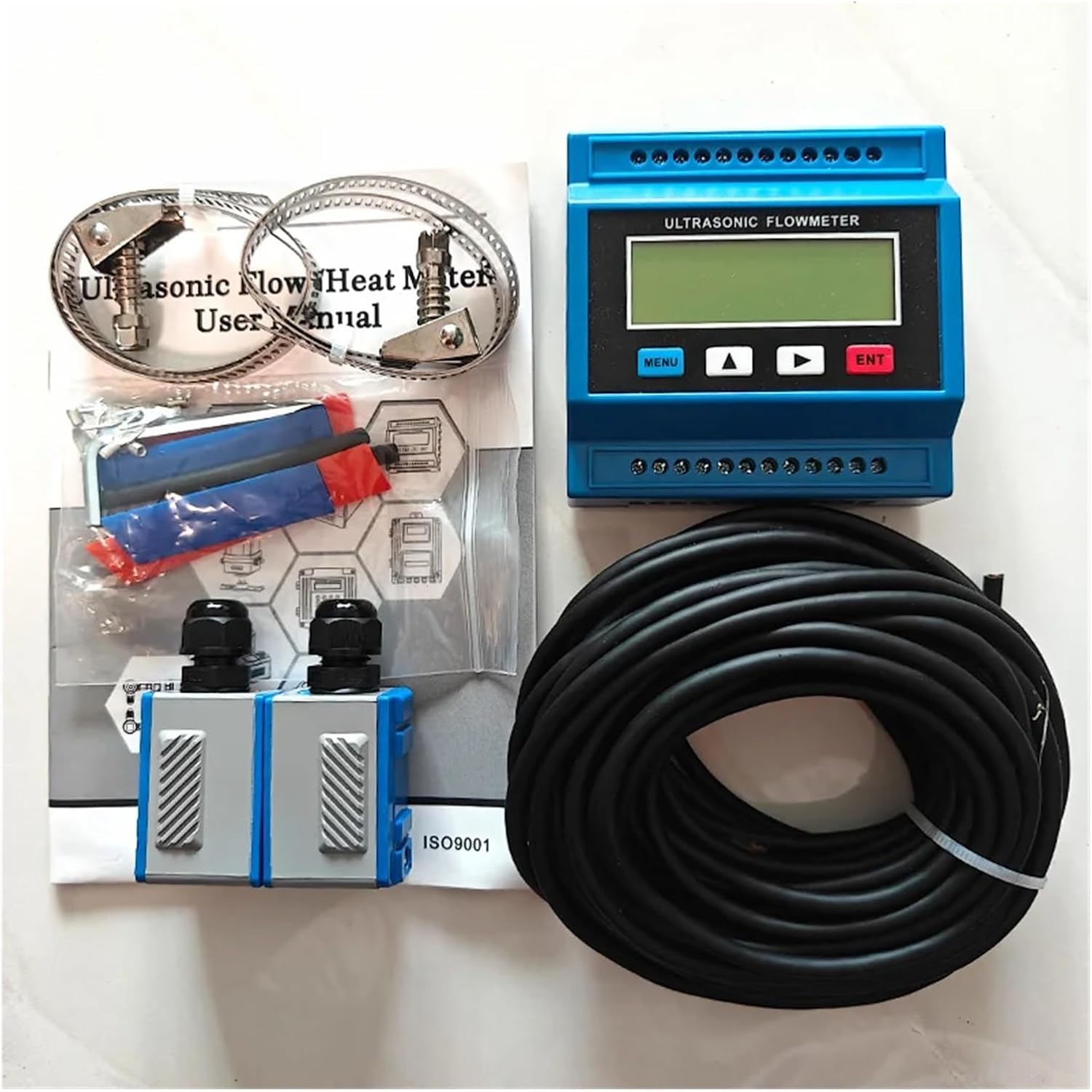 Contents of the KGKGK TUF-2000M Ultrasonic Liquid Flow Meter kit