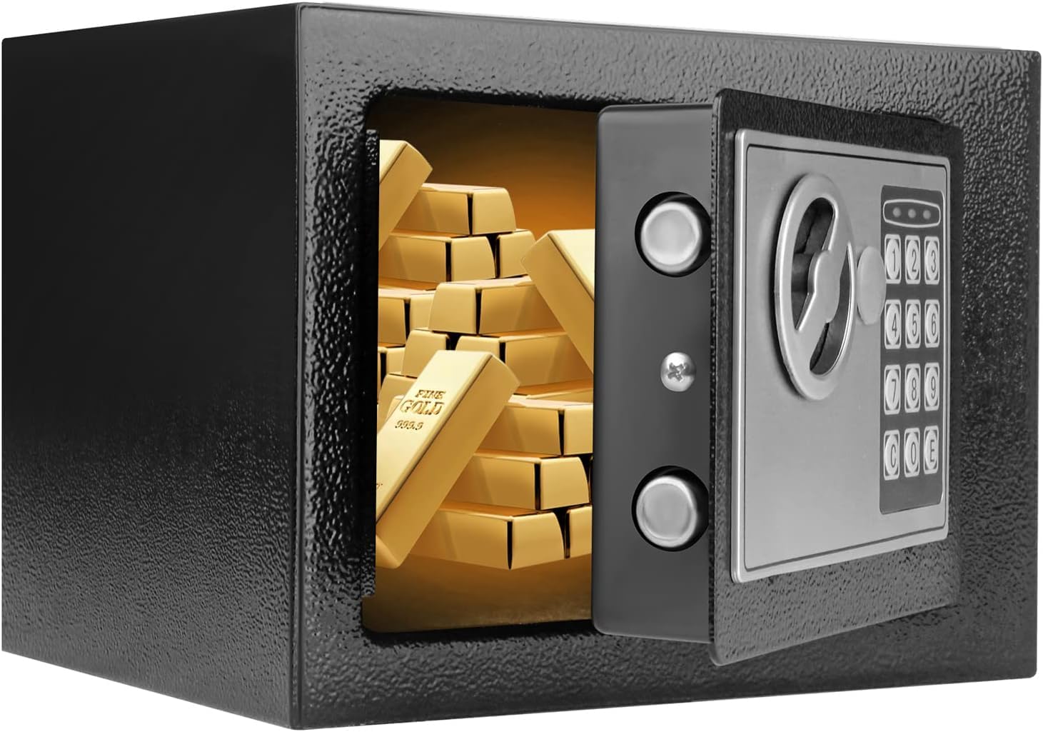 SAMJU Small Money Safe Box Digital Security Safe Box with Keypad for Jewellery Money Valuables, Lock Safe Cabinet for Home, Office and Hotel
