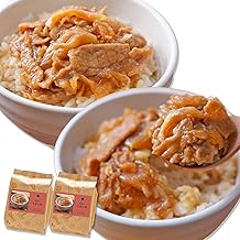 Aszac Foods Freeze-Dried, Water Return Beef Bowl, Set of 2 4 Servings (2 Servings x 2 Bags), Instantly, No Cooking Required, Room Temperature Storage, Rolling Stock, Emergency Food, Gyudon Ingredients