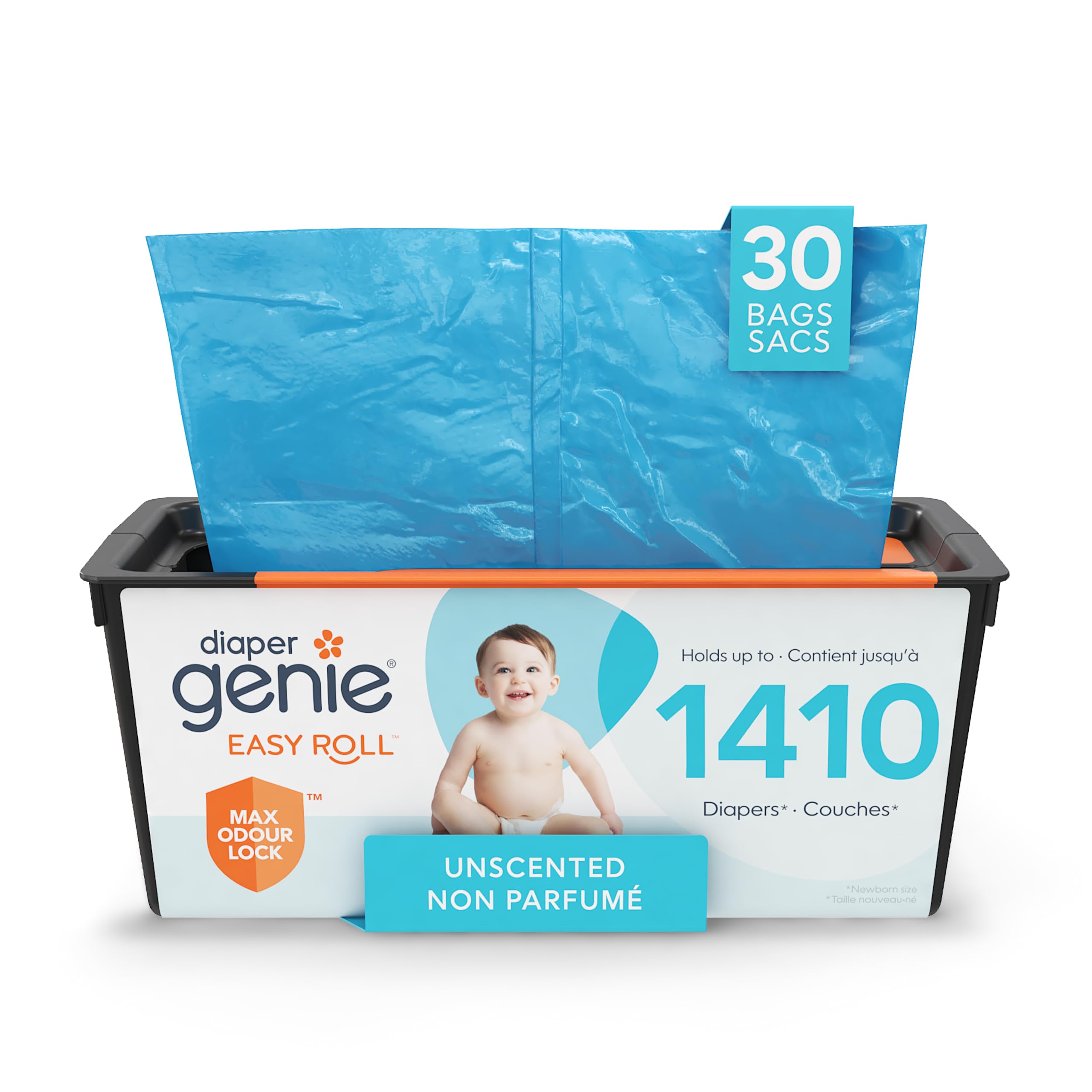 Diaper Genie Easy Roll Refill - Long-Lasting Odor Control