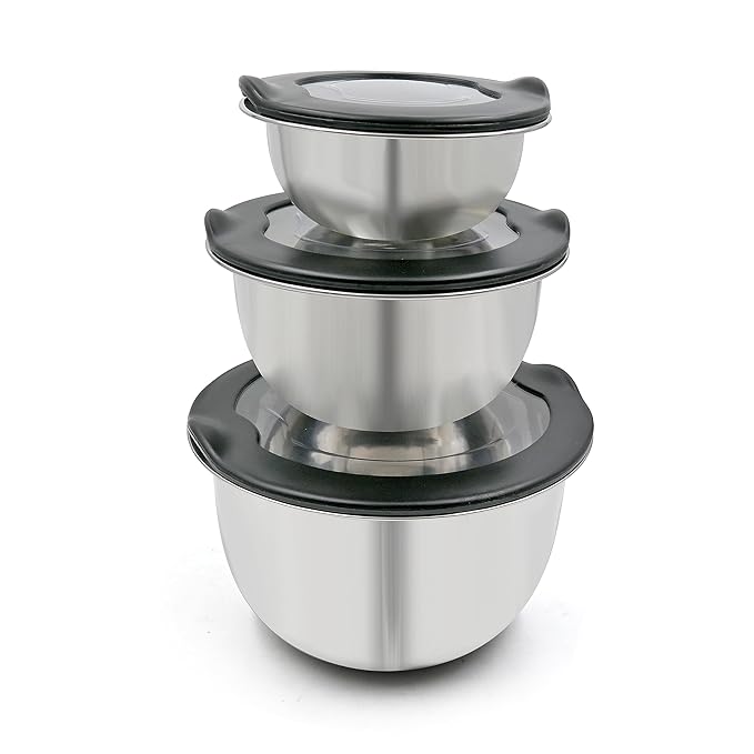 Buy HOME BARGAINS Stainless Steel Mixing Bowls for Kitchen, Serving
