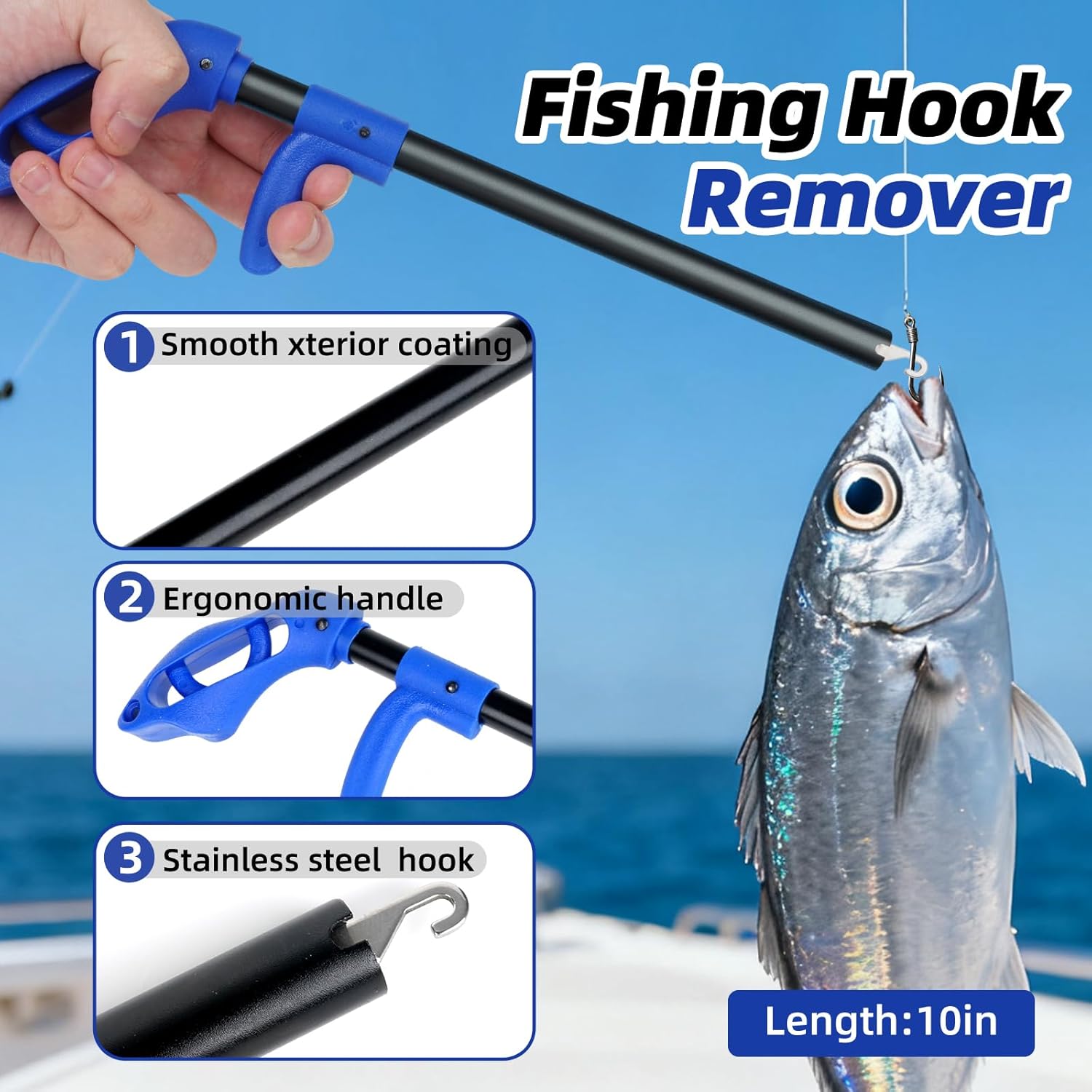 RAWILL Fishing Kit,Fishing Pliers with Lanyard,Fillet Knife,Fish Lip Gripper,Hook Remover, Scissors with Bungee Cords,As A Gift for Anglers