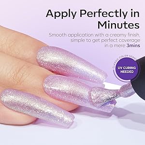 modelones Gel Nail Polish Set - 6 Colors Chameleon Aurora Shimmer Glitter Gel Polish Kit Pink Purple Green Burgundy Gel Polish All Seasons Soak Off LED Nail Lamp Nail Art Gel Kit DIY Salon Gift