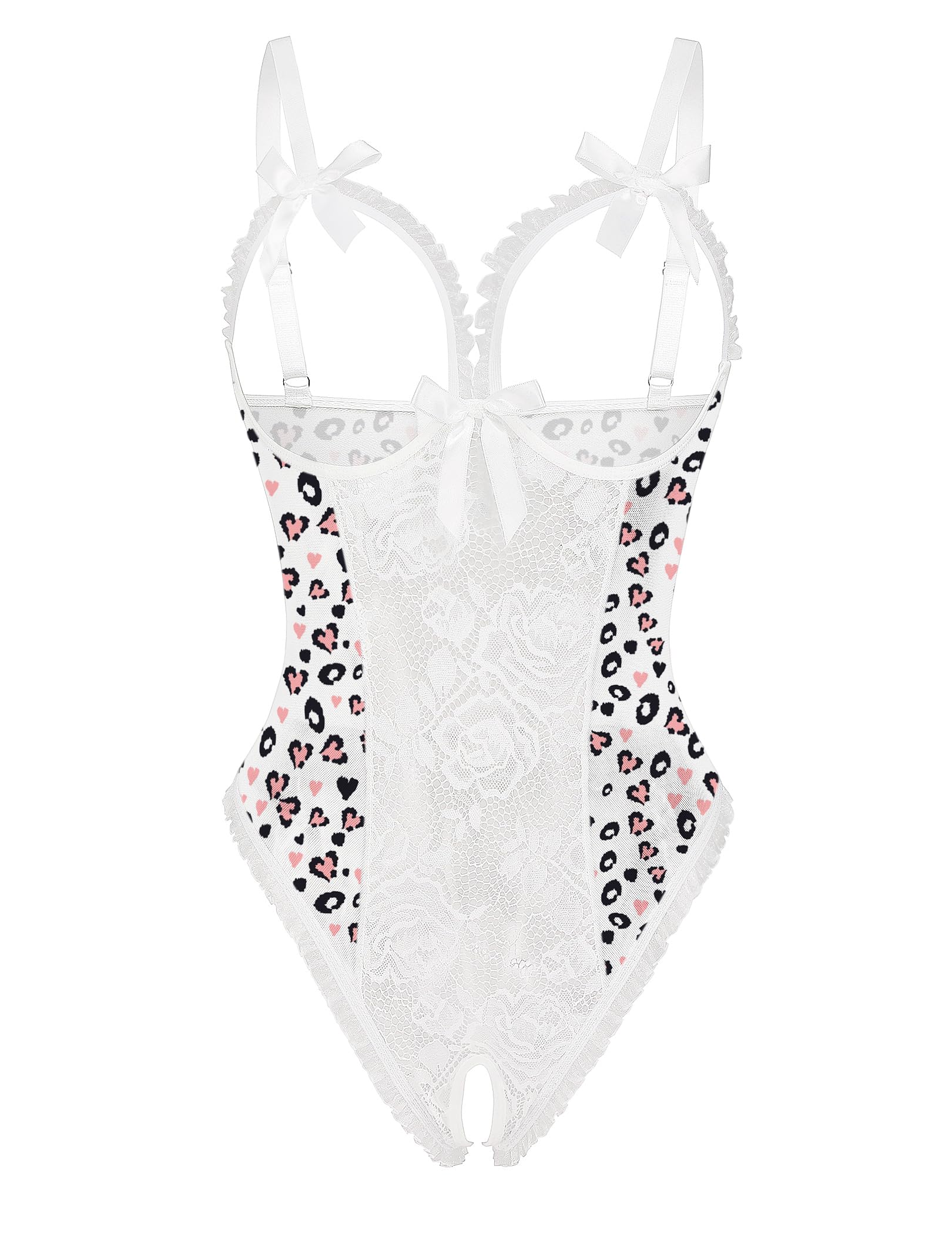Avidlove Women One Piece Lingerie Sexy Lace Babydoll Mini Bodysuit