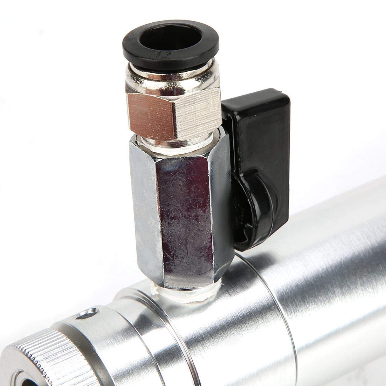 Pistola mecánica de aire frío, Vortex de proceso ajustable Pistola de enfriamiento de aire frío seco, aleación de aluminio con tubo flexible para procesos mecánicos de secado o enfriamiento