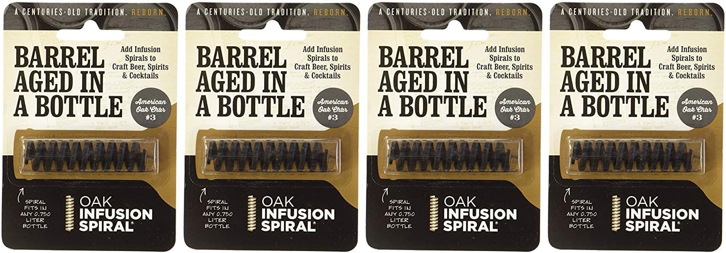 4 Pack - Barrel Aged in a Bottle - Barrel Age Whiskey Gin Rum Wine Beer