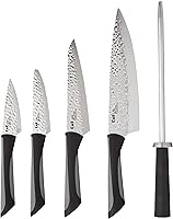 Vista 2 de Kai PRO Luna Juego de bloques de 6 piezas juego de cuchillos de cocina y cuchillos incluye cuchillo de chef de 8 pulgadas cuchillo de pelar de 35