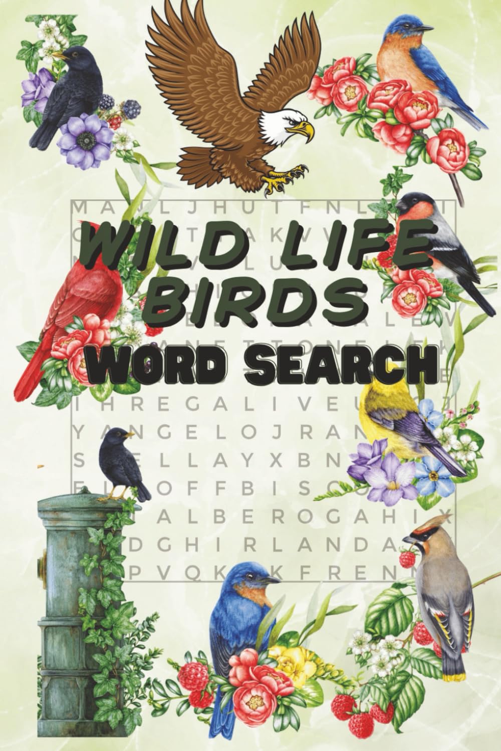 Wildlife Birds Word Search 100+ Puzzle Book For Adults & Seniors: Featuring Exotic & Rare Bird Species from Around the World - Fun Nature Activity Book for Bird Lovers & Puzzle Enthusiasts