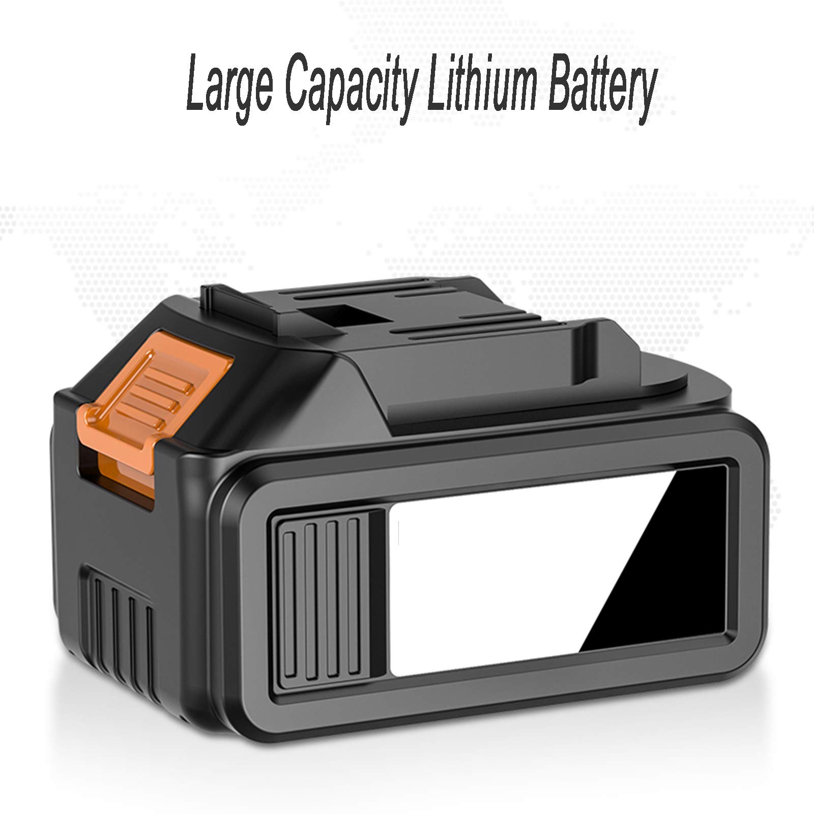 Soffiatore per foglie, soffiatore per foglie a batteria da 20 V con batteria e caricabatteria, leggero e portatile, per la pulizia del giardino, soffiatore per foglie leggero alimentato a batteria p