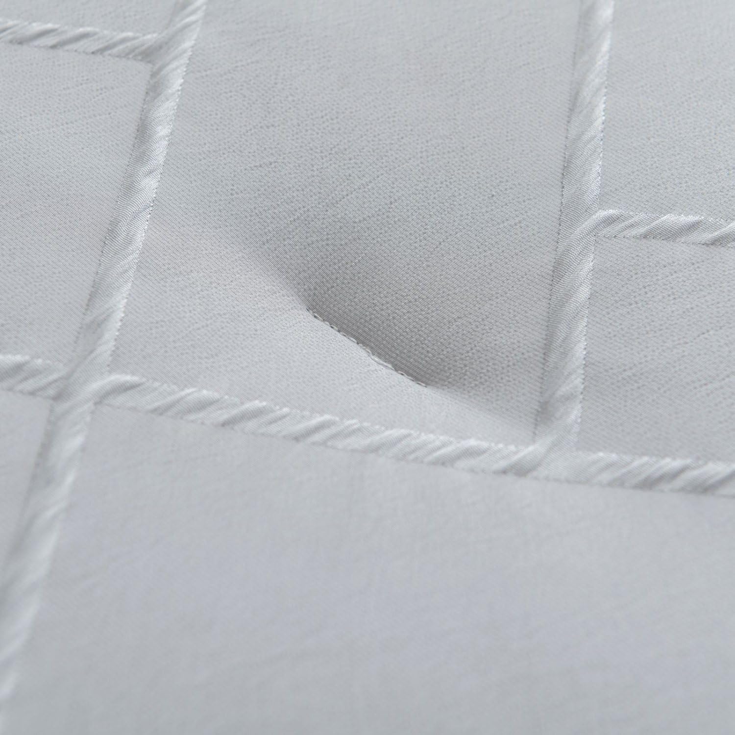 Twin Comforter Set, Light Gray Geometric Pattern, Lightweight All-Season Bedding Set with 1 Comforter&1Pillowcases