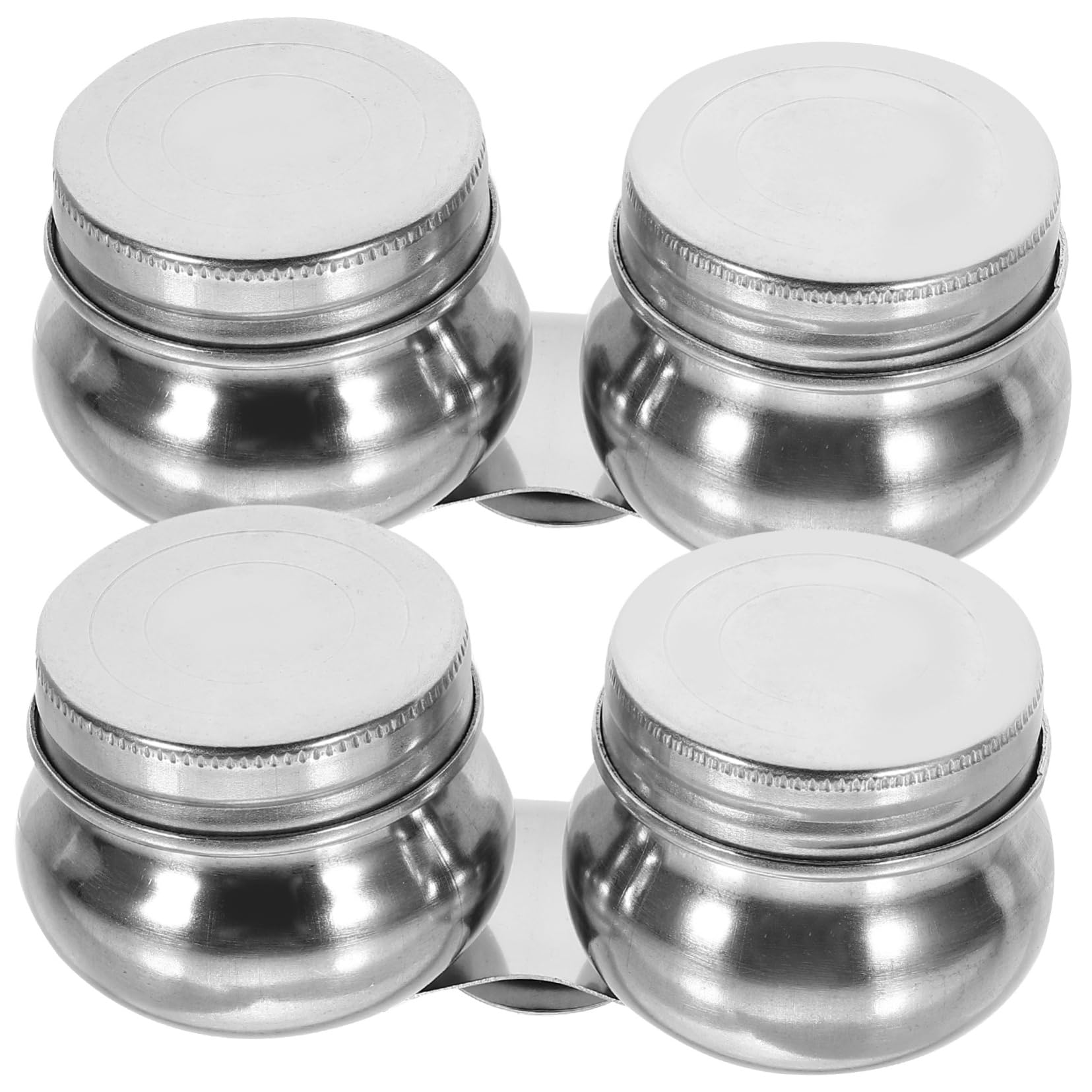 ULDIGI 2 Pack Stainless Steel Oil Palette Cup Paint Cup Pots for Artists Clip Container Easy Clean Portable