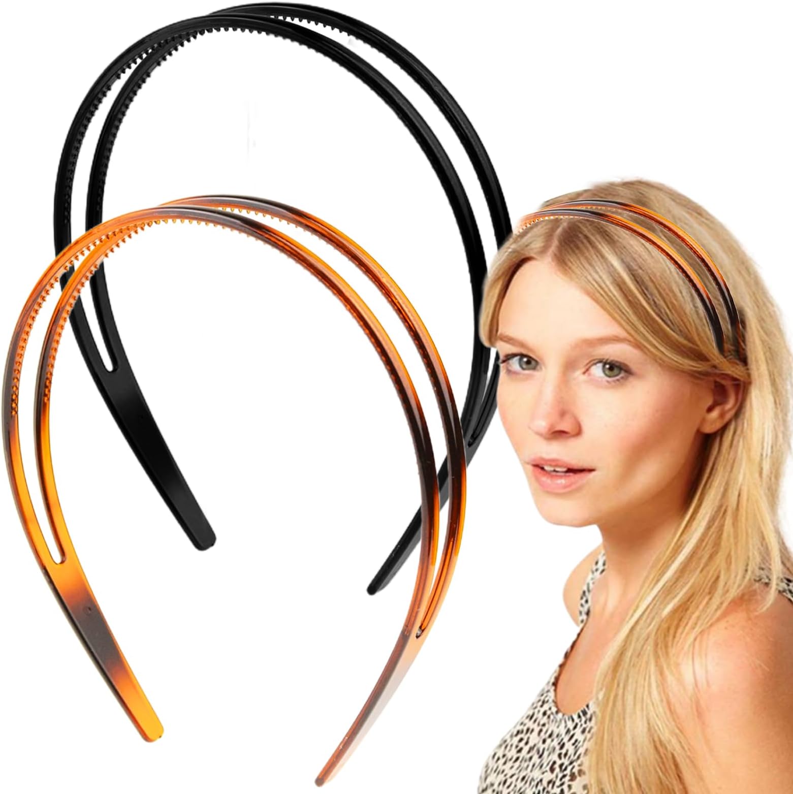 Goody Ouchless Medium Headband with Flex Tips (Pack of 3) Fashion Headbands