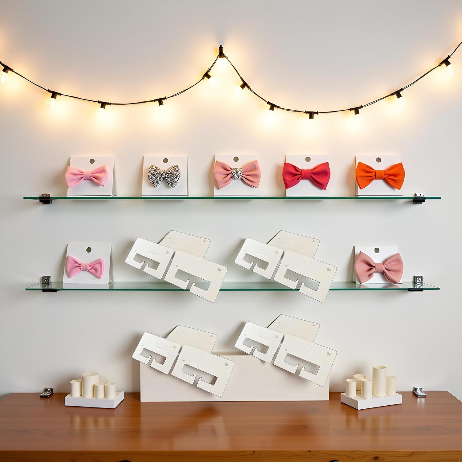 100 Pcs White Hair Clip Display Cards Hair Bow Hairpin Packing Cards Hair Accessories Holder Paper Cardboard for Hair Claw Clips Barrettes Clips Beauty and Personal Care Decorations
