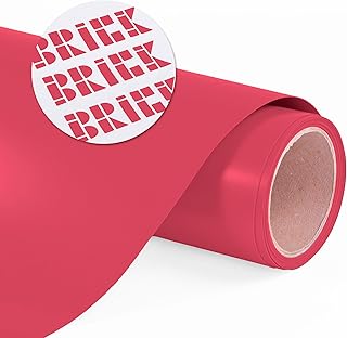 Siser Brick 600 Heat Transfer Vinyl, 11.8" x 3FT Roll (Red - HEX #8A2A2B) - Compatible with Siser Romeo/Juliet & Other Professional or Craft Cutters - 3D HTV - CPSIA Certified