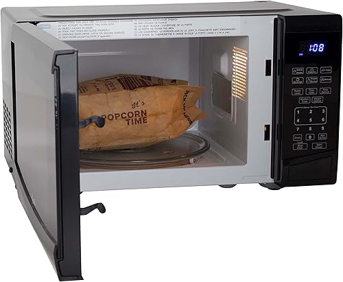 Miniatura 3 de Avanti MT09V1B Horno microondas compacto de 900 vatios con 10 niveles de potencia y 6 ajustes de cocción preestablecidos, descongelación de