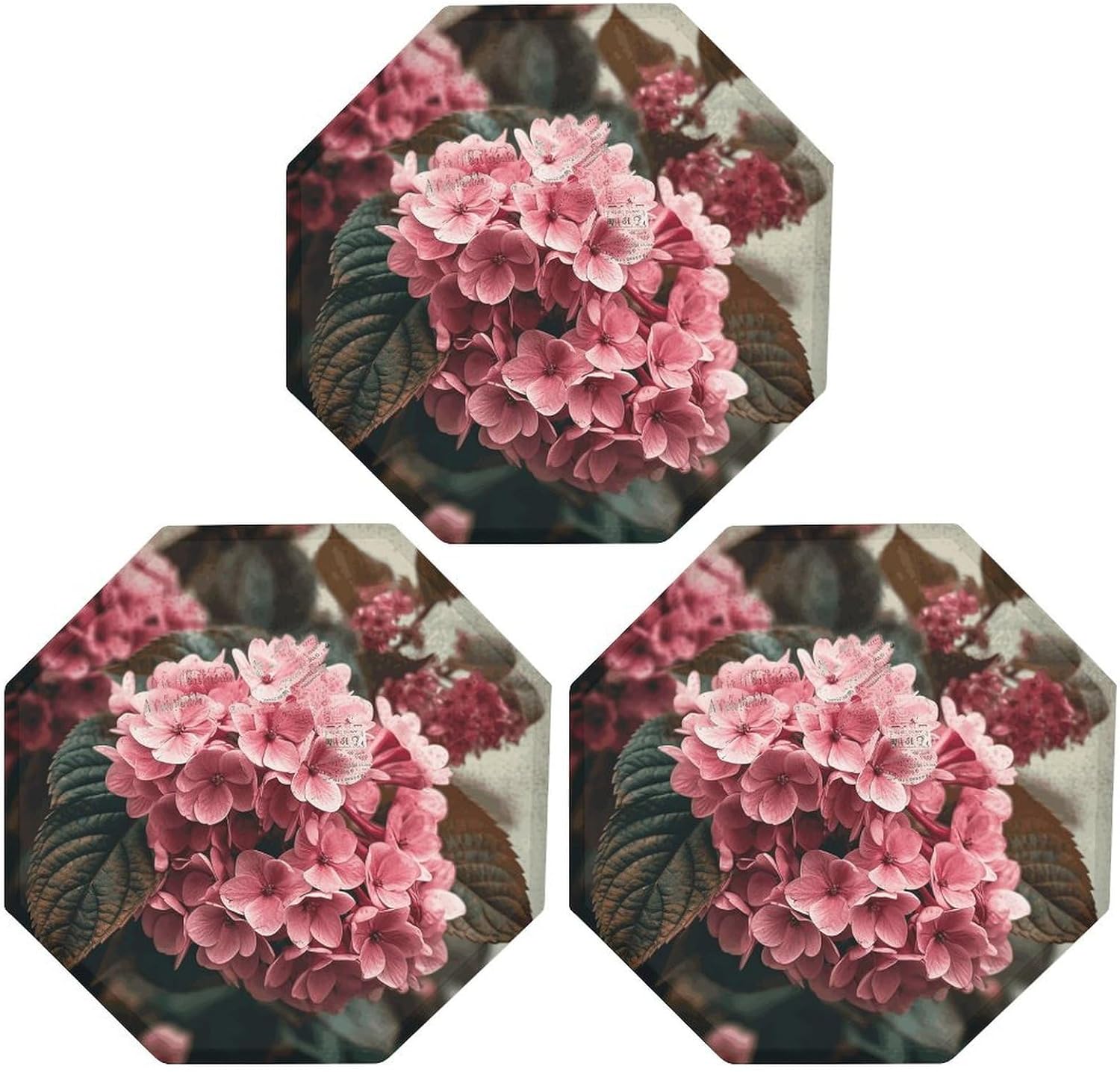 Ctagon Metal Sign for Home, Modern Display Plate for Kitchen, Flowers Plates Accent Hanging Wall Decorations 3PCS for Living Room, Bedroom, Hallway, Hotel