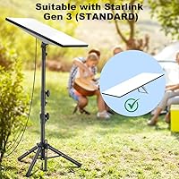 Vista 4 de Starlink Mount Gen 3, soporte de trípode Starlink con adaptador de montaje, altura ajustable, montaje de trípode Starlink Gen 3, ajuste de ángulo