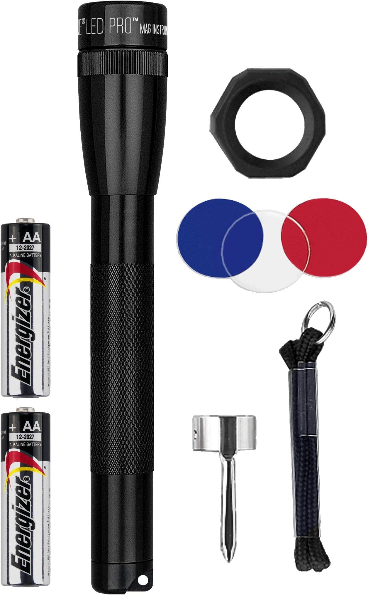 SP2P01C: Mini Led 2 Cell Aa Pro Flashlights Black