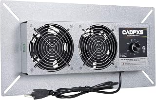 CADPXS 220 CFM Crawl Space Ventilation Fan with Humidistat, Dehumidistat & Freeze Protection - For Basements, Attics, Garages & Grow Tents