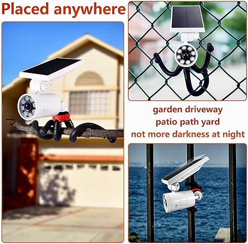 Miniatura 4 de Luces solares de camping con sensor de movimiento al aire libre de 2 luces de aluminio de 9 W, 1400 lúmenes (130 W equi.) LED de seguridad para