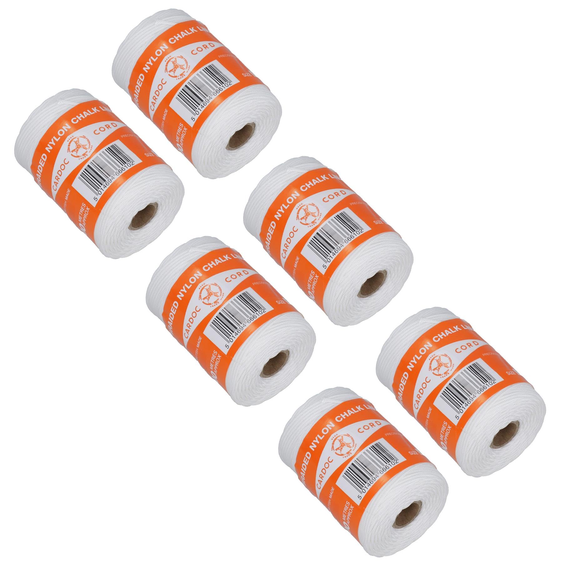 AB Tools Cardoc B Braided Nylon Chalk Line for Brick Block Laying Building 600 Metres