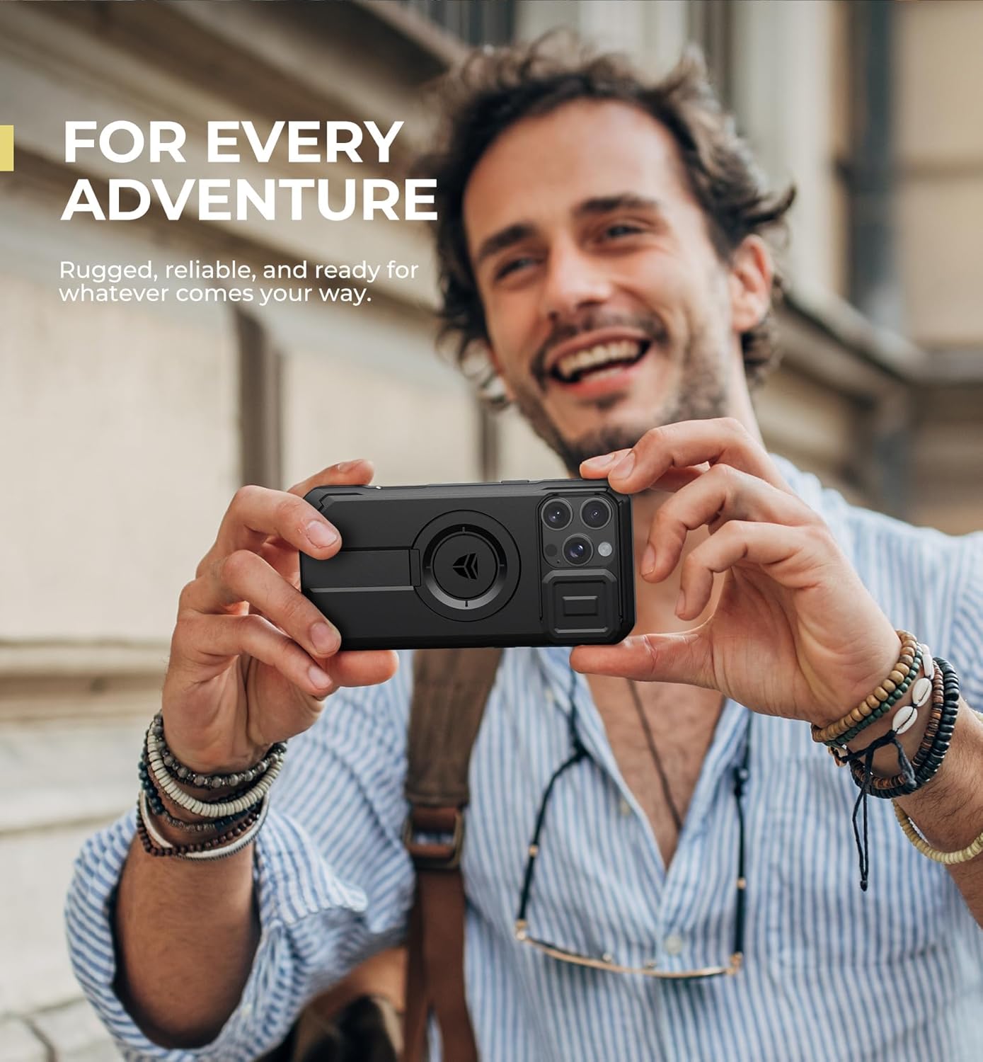 Dexnor for iPhone 16 Pro Max Case with Slide Camera Cover & Adjustable Kickstand, Magnetic Rugged Shockproof Bumper Cases Heavy-Duty Magnetic Protective Cover,Black - Image 7