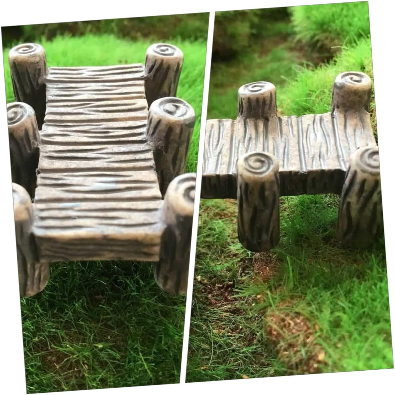 10Pcs Miniature Garden Bridge Resin Decorative Bridge for Micro Landscape