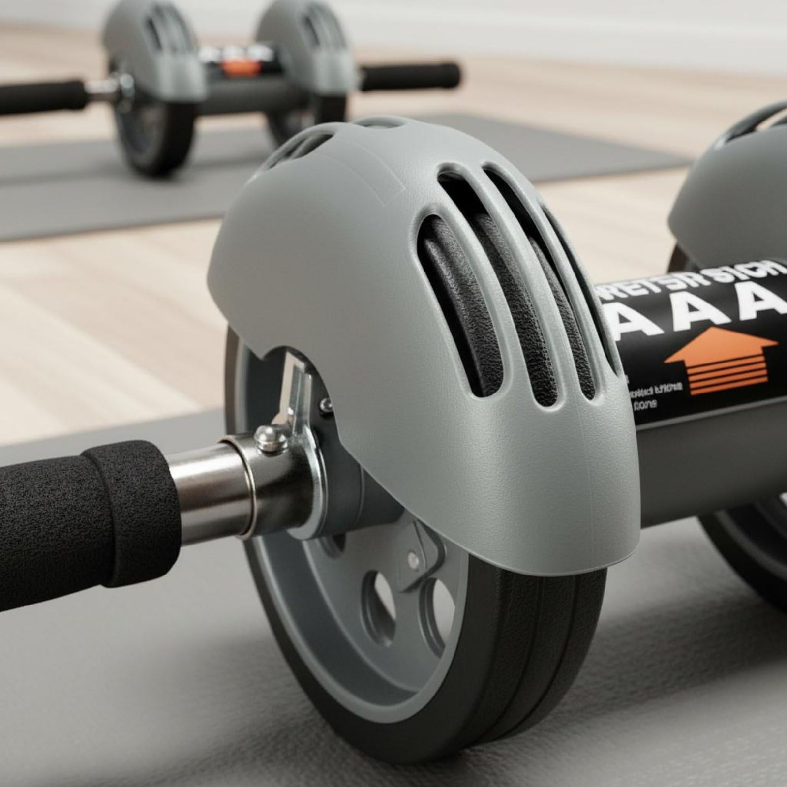 Bauchroller Bauchtrainer Fitnessrad Core Roller mit Rücklauftechnik für Mehr Wiederholungen Sicherer Halt Und Wackelfreiheit Langlebige Konstruktion, Vierfach-Rückprall