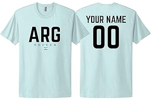 Argentina Messi Flag Jersey Wear with Custom Team Number