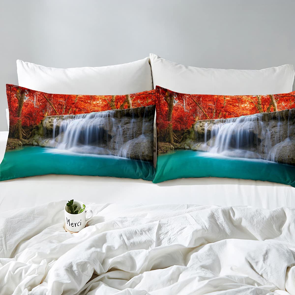 Juego de funda de edredón con estampado de cactus para niños y niñas, juego de ropa de cama bohemia suculenta para bebé niña linda funda de edredón botánico rosa exótica con tema natural y lino tamañ