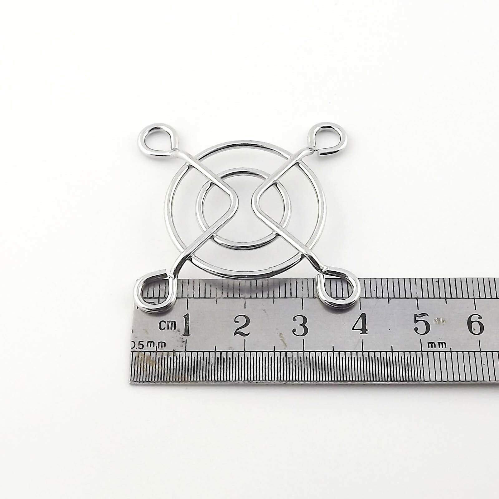 Connector and Terminal, Metal Wire Finger Guard 40mm CPU Fan DC Fan Grill/Guard Protector for PC Silvery