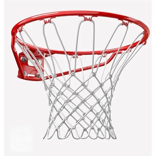 GRIFFIN Basket Ball Ring with Net Mountable Basketball Net Ring 46cm Adult - Senior Professional Basketball Ring with Net for Outdoor Wall Mouted Basket Ball