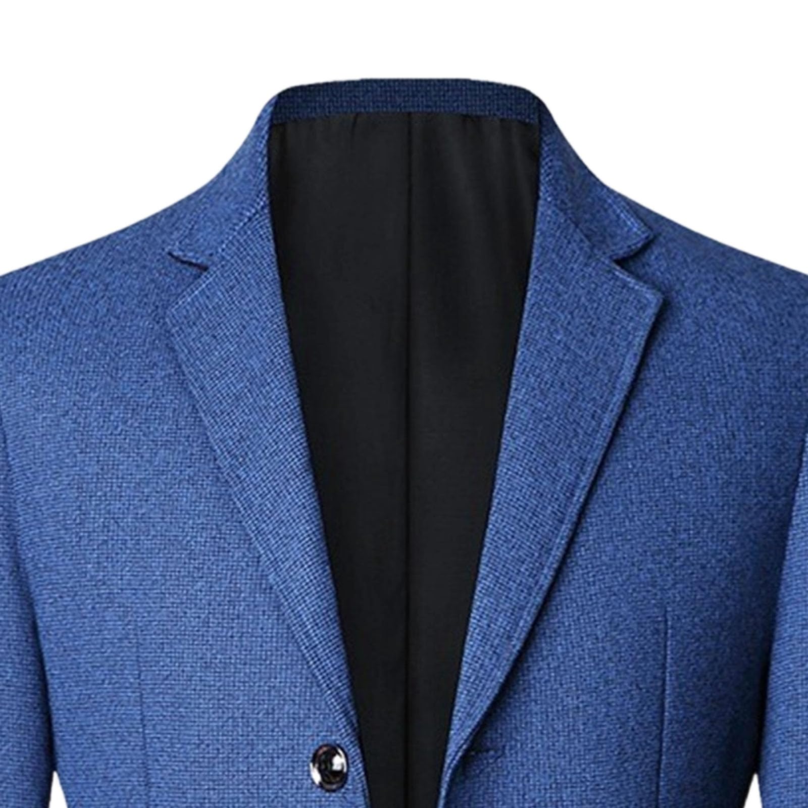 Giacca da uomo in tweed a spina di pesce, stile vintage, con due bottoni, leggera, da lavoro