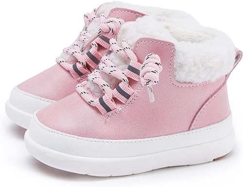 Miniatura 4 de BMCiTYBM Botas de nieve para bebé, zapatos de invierno, botines antideslizantes para clima frío de 6 a 24 meses
