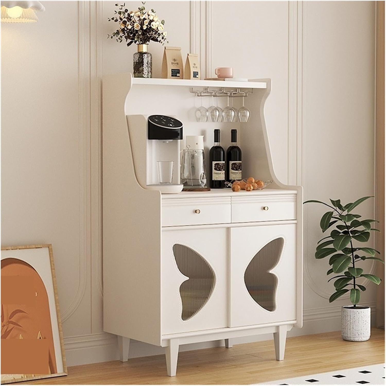 Sideboard Cabinet Solid Wood Sideboard Cabinet Cupboard Home Living Room Dining Storage Console Coffee Table