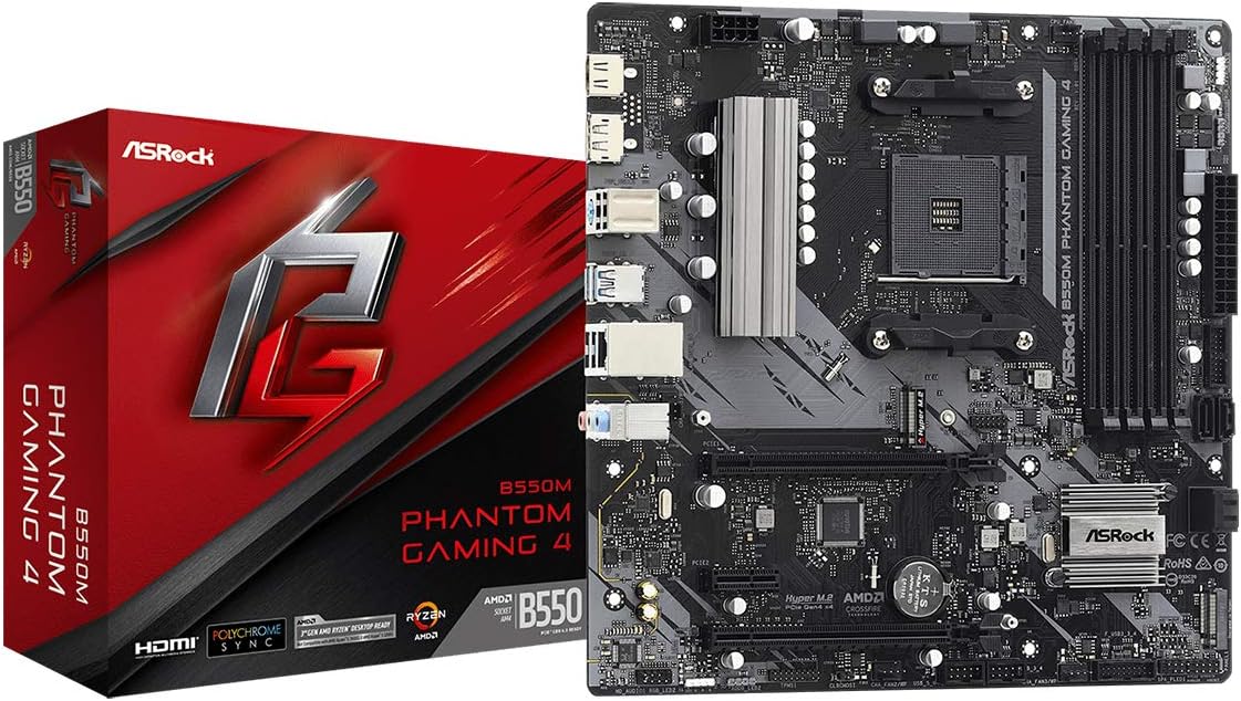 B550M Phantom Gaming 4 (90-MXBE90-A0UAYZ)