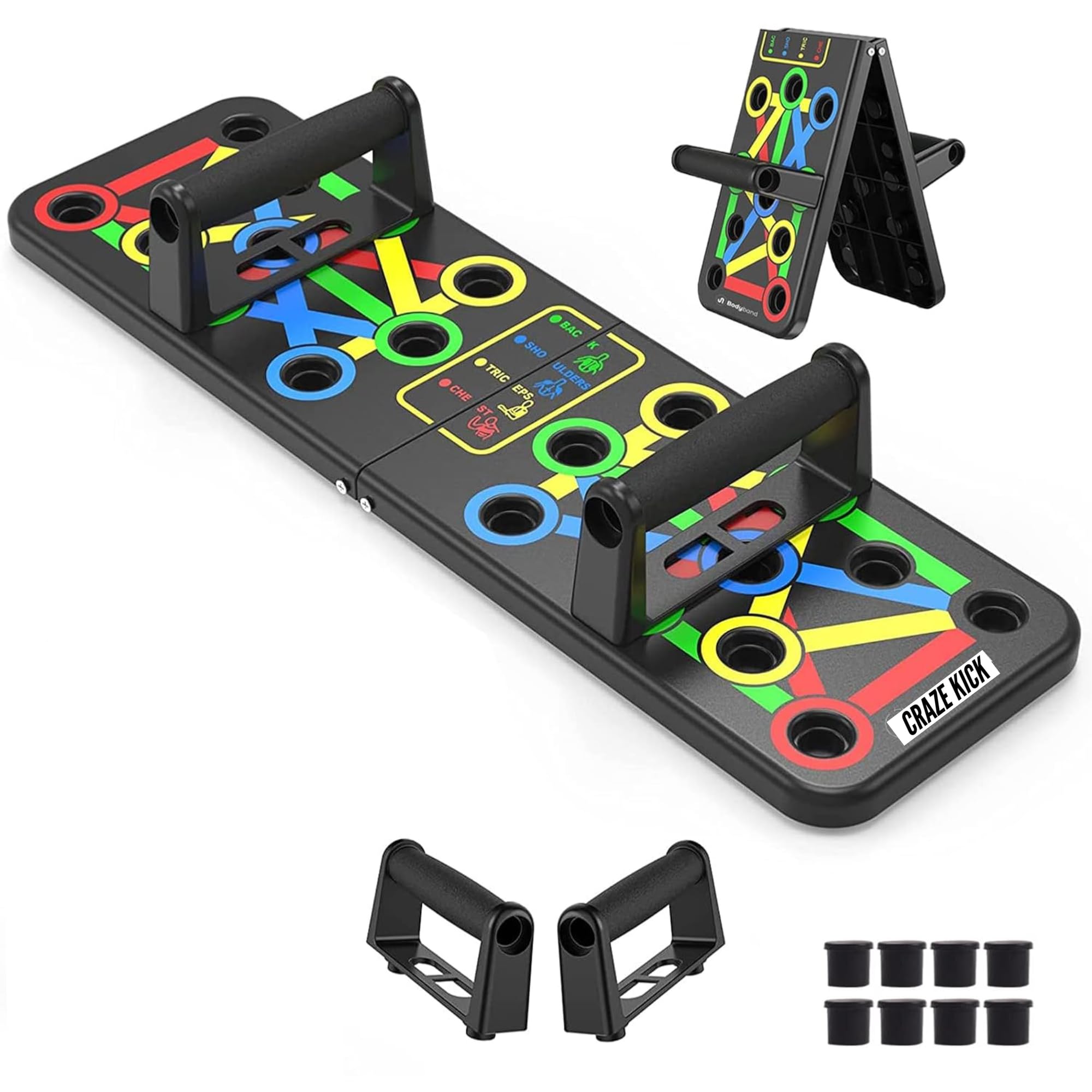 Craze Kick Pushup Board For Men Push Up Board Fitness Equipment Push Up Bar For Home Gym Equipment For Men Pushup Board Women Push Up Stand Exercise Equipment Home Pushup Stand Pushup Bars Pushup Bar-image-22