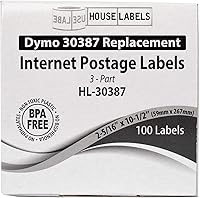 Vista 7 de HOUSELABELS DYMO 30387 - Etiquetas postales compatibles con Internet (2-5/16 x 10-1/2 pulgadas), adhesivo permanente fuerte, compatibles